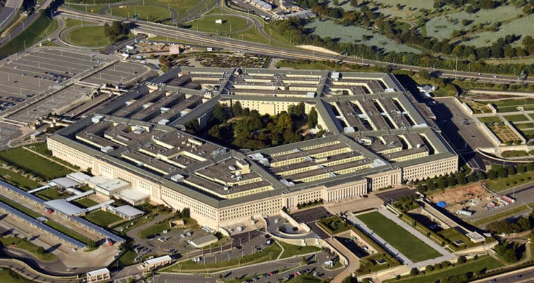 Aerial view of Pentagon for DOD Funding